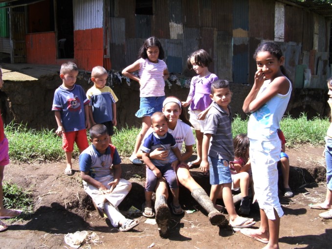Me with the Children in Costa Rica in 2008